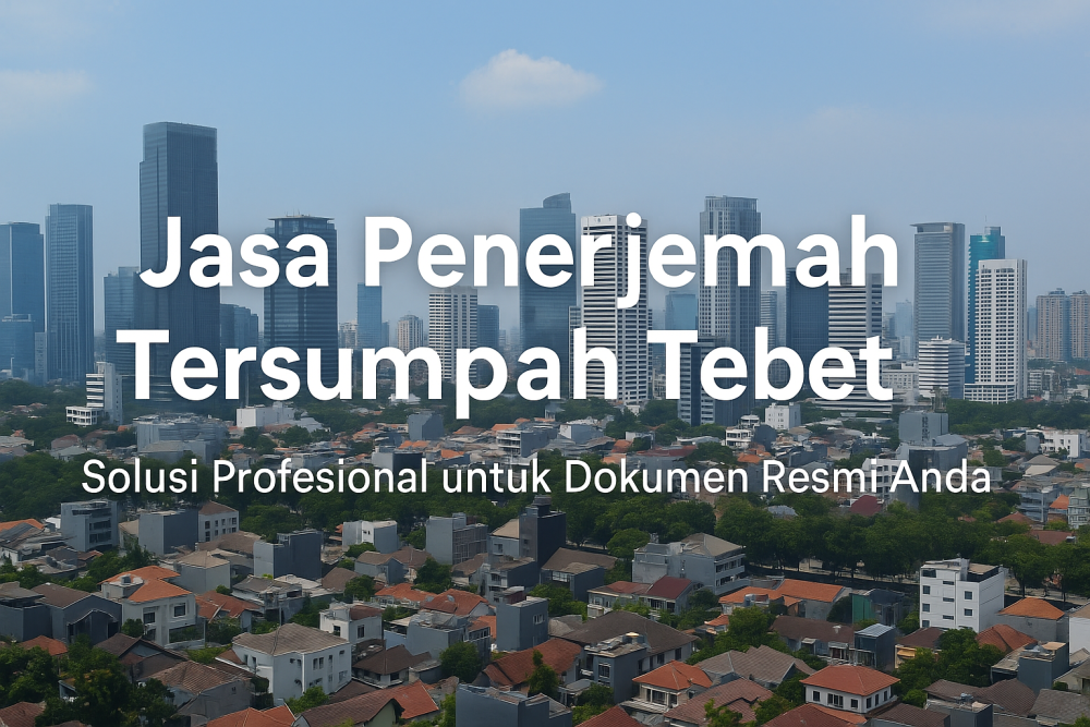 Jasa Penerjemah Tersumpah Tebet