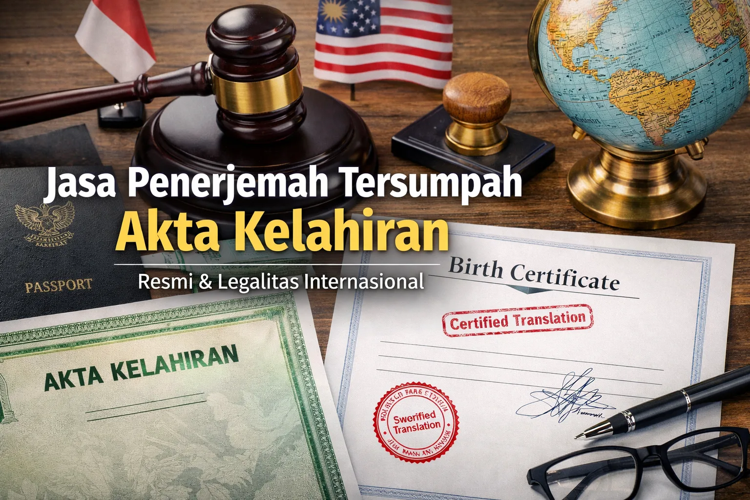 Jasa Penerjemah Tersumpah Akta Kelahiran