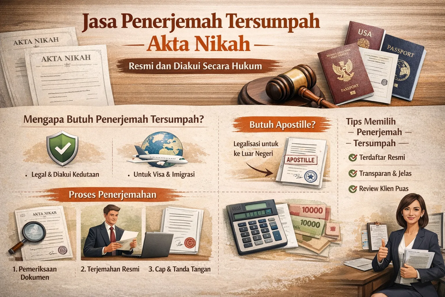 Jasa Penerjemah Tersumpah Akta Nikah