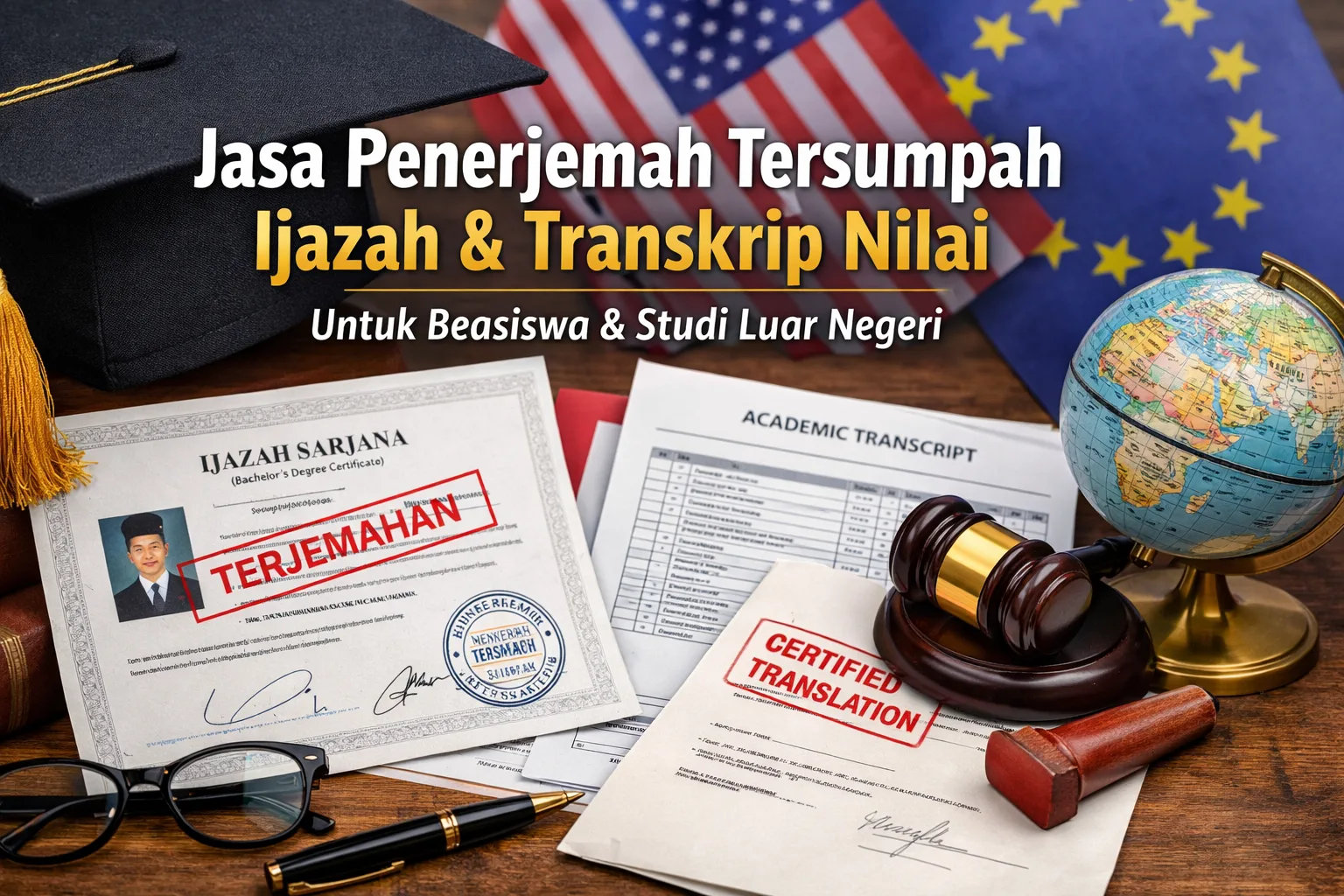 Jasa Penerjemah Tersumpah Ijazah dan Transkrip Nilai