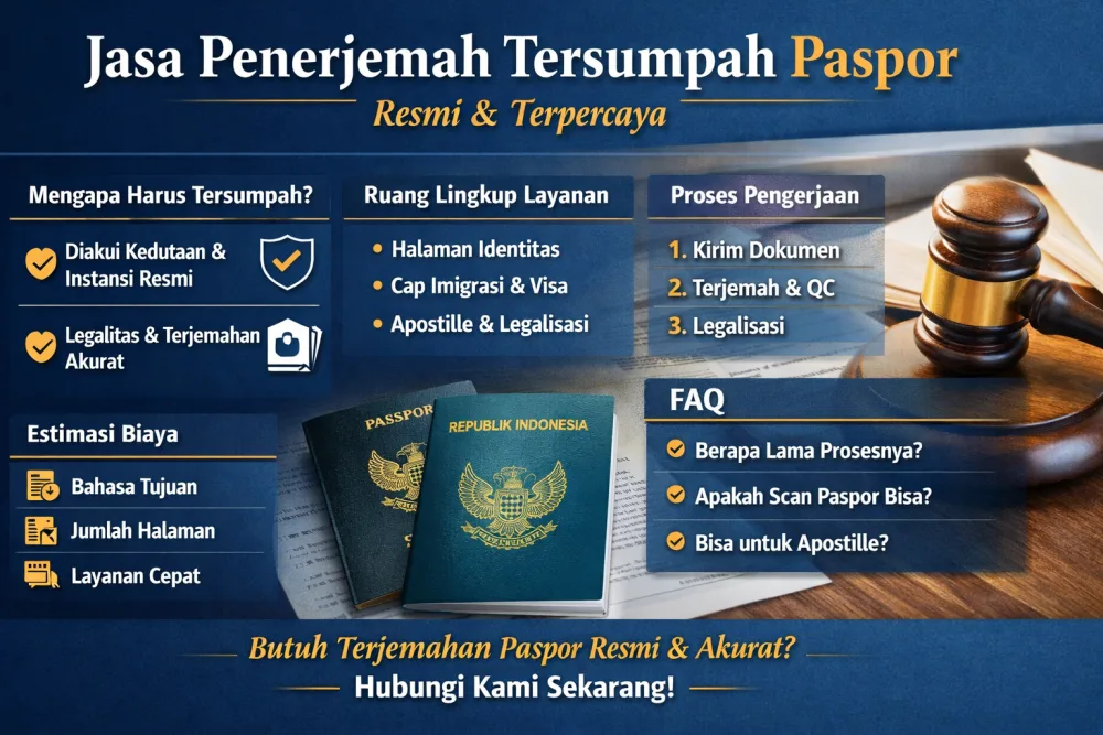 Jasa Penerjemah Tersumpah Paspor